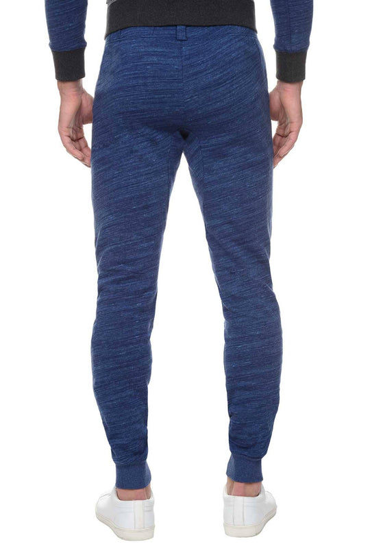 2(X)IST Cobalt-Heather Authentic Marl-Stripe Sweatpant