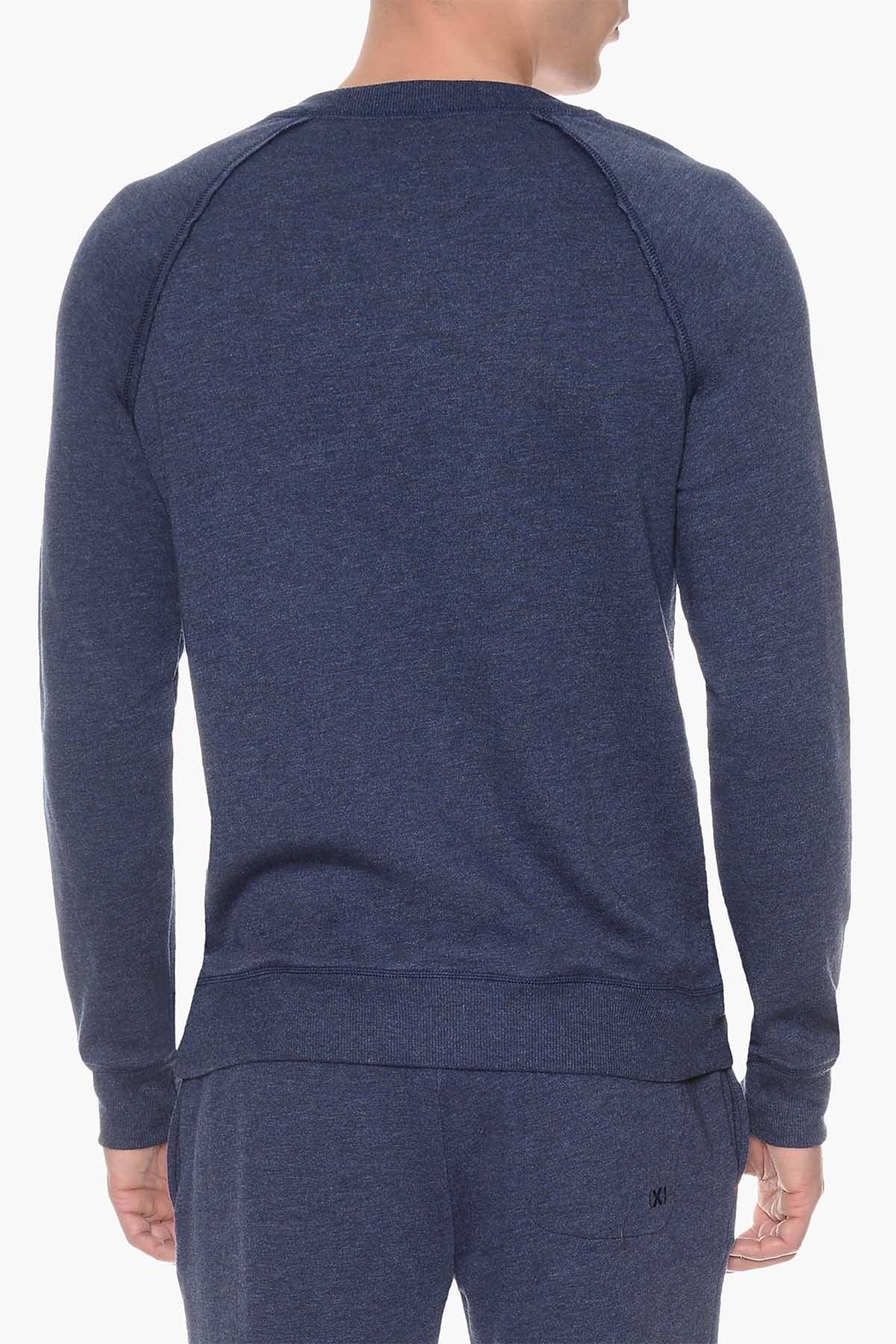 2(X)IST Denim Heather French Terry Crewneck Sweatshirt