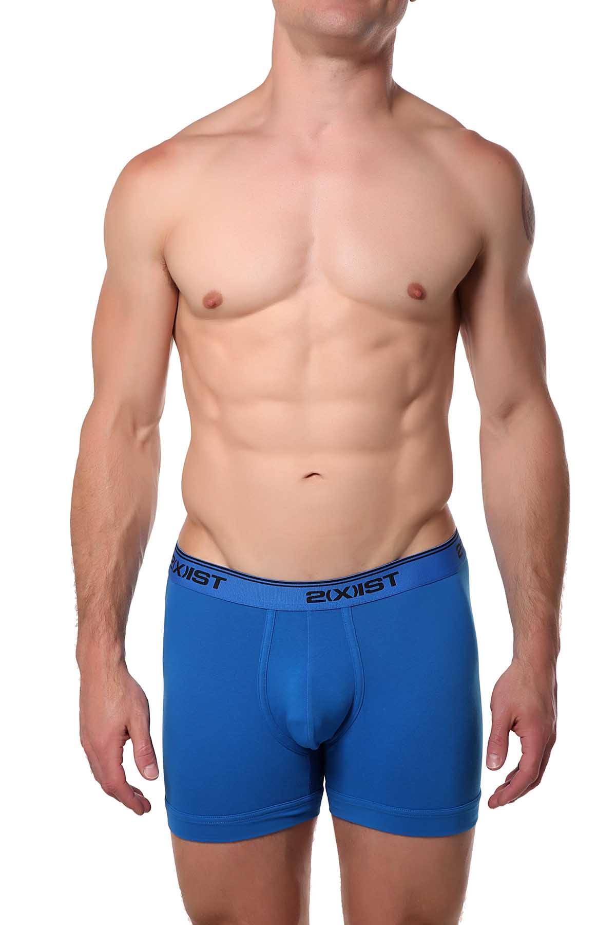 2(X)IST Directoire-Blue Essential Cotton-Stretch Boxer Brief