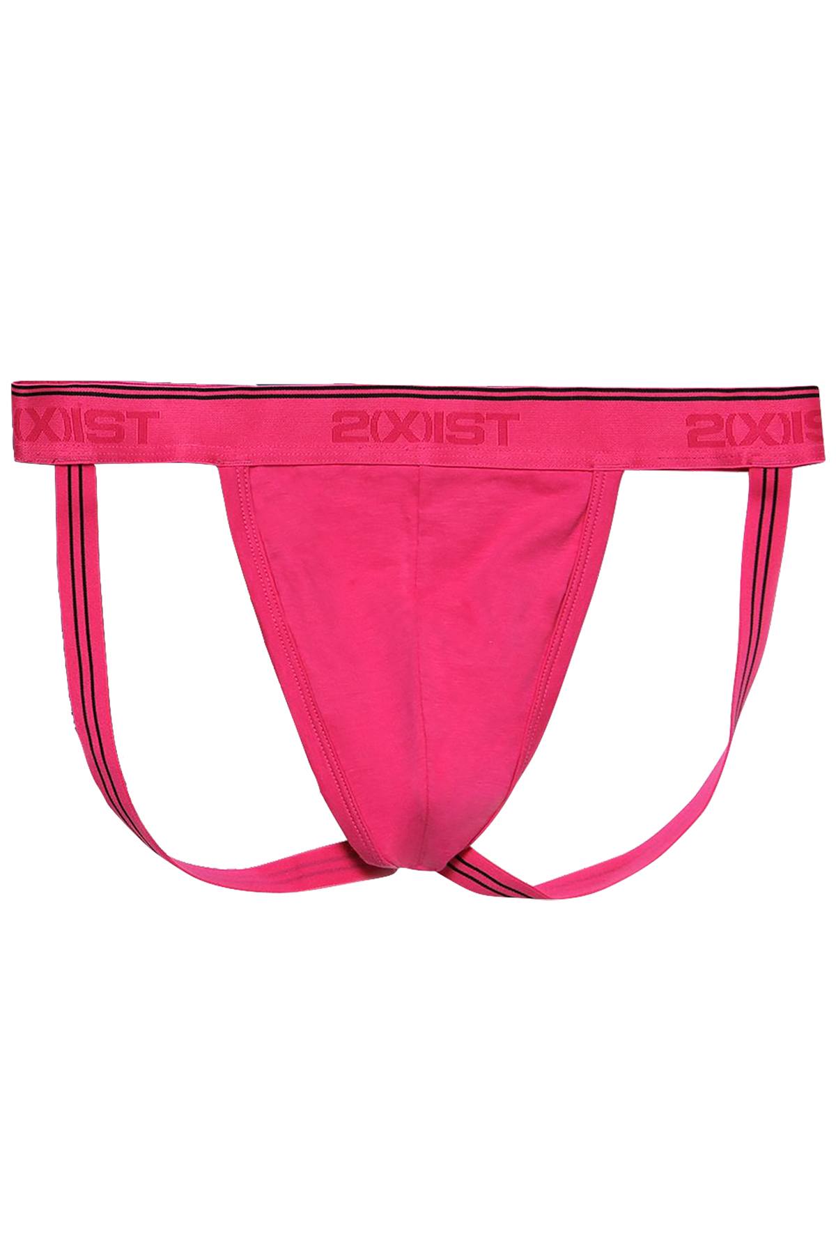 2(X)IST Fuchsia Essential Cotton-Stretch Jockstrap