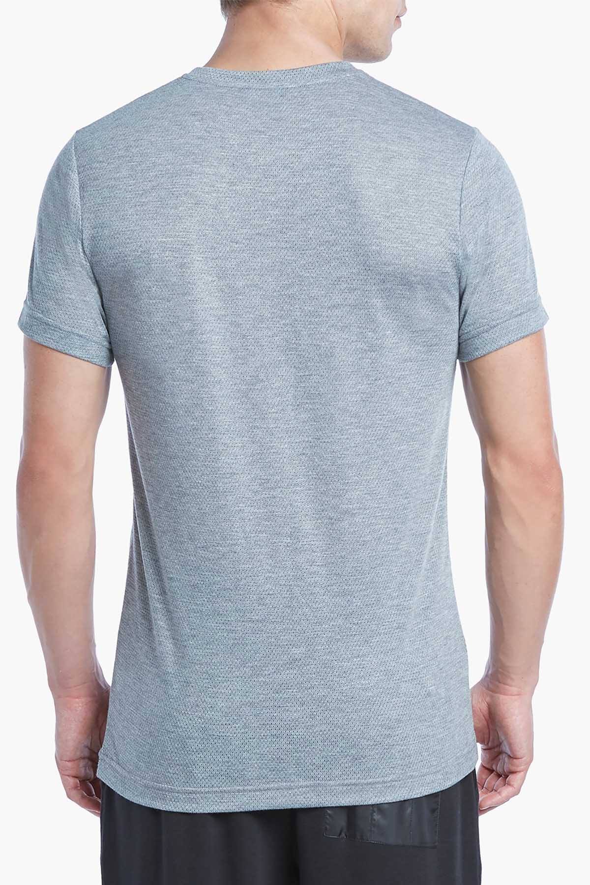 2(X)IST Heather Grey Core Mesh Crewneck Tee