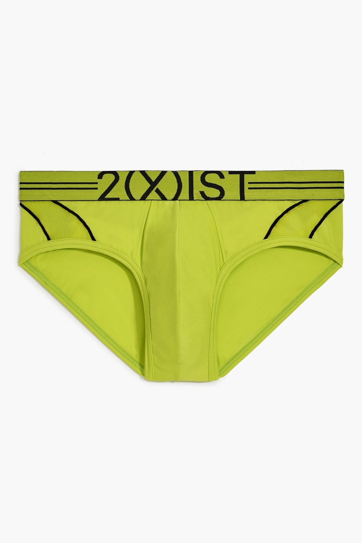2(X)IST Lime-Punch Two-Tone Speed-Dri Sport No-Show Brief