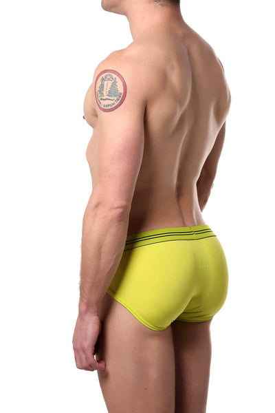 2(X)IST Lime-Punch Two-Tone Speed-Dri Sport No-Show Brief