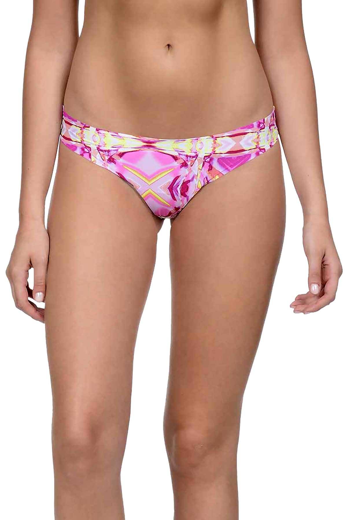 2(X)IST Neon Print Laser Cut Thong