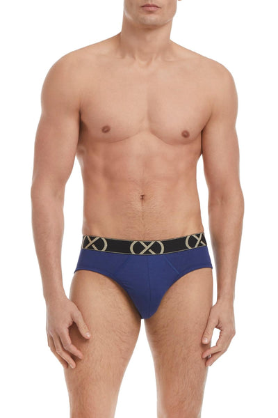 2(X)IST Ocean Purple and Noon Luxe No Show Brief 3-Pack