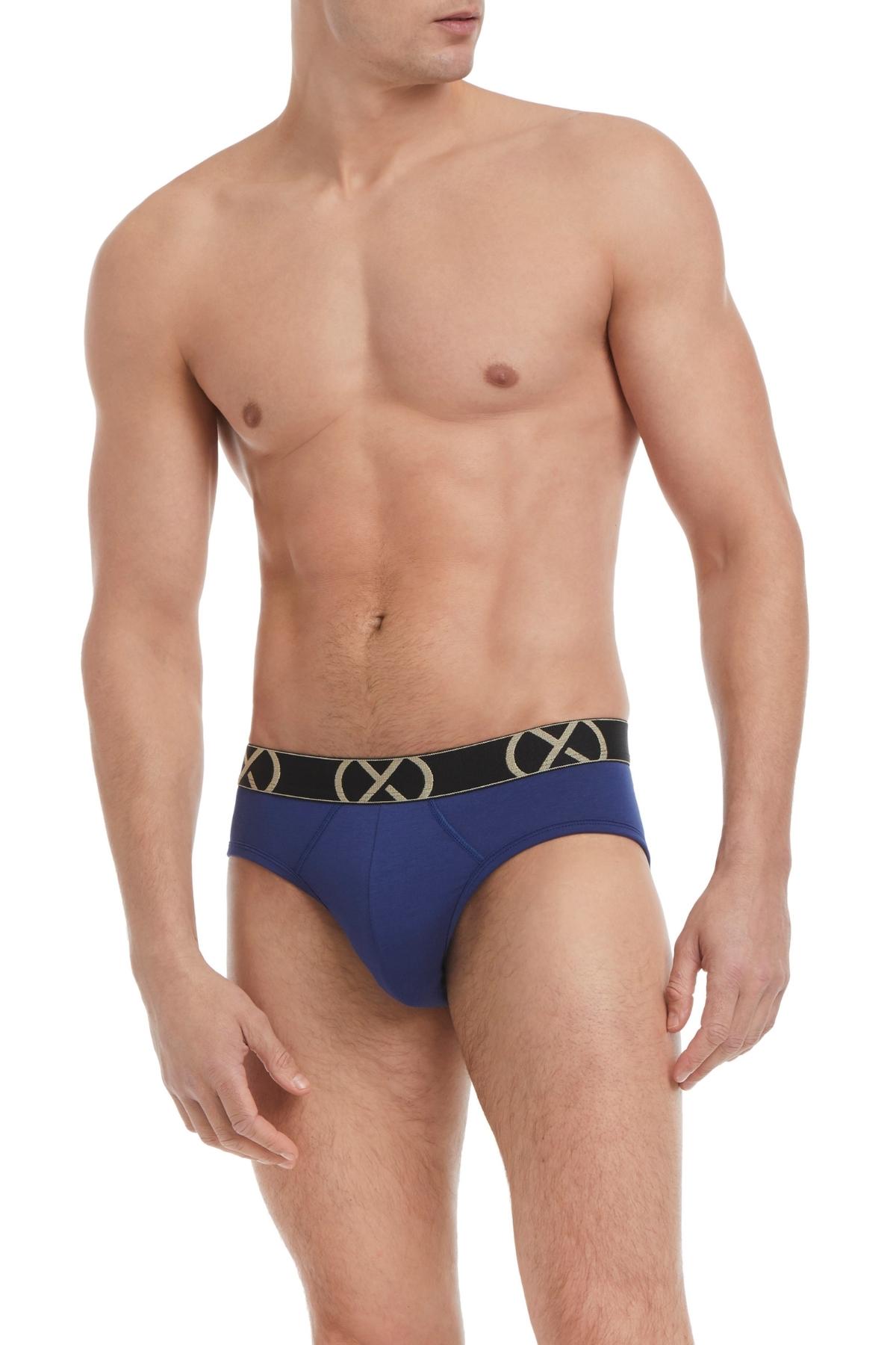 2(X)IST Ocean Purple and Noon Luxe No Show Brief 3-Pack