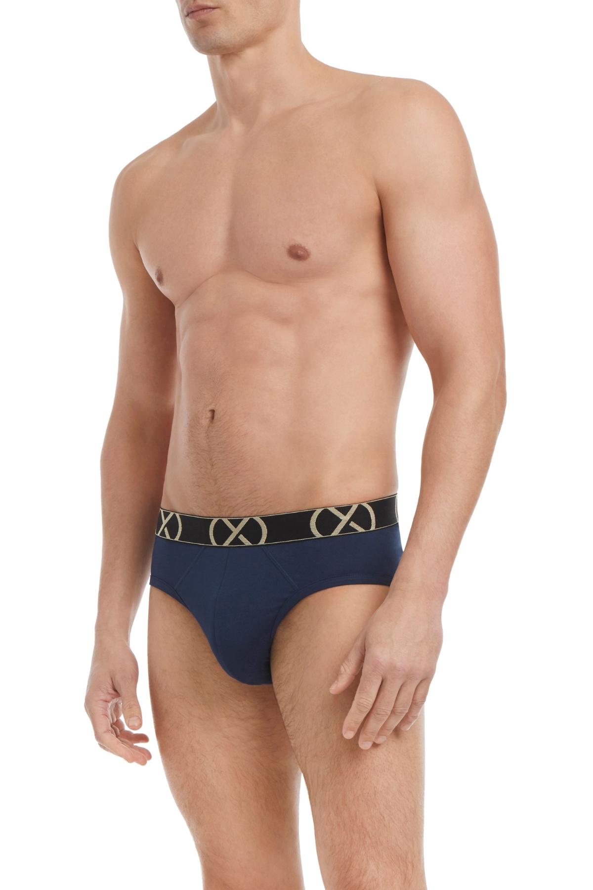 2(X)IST Ocean Purple and Noon Luxe No Show Brief 3-Pack