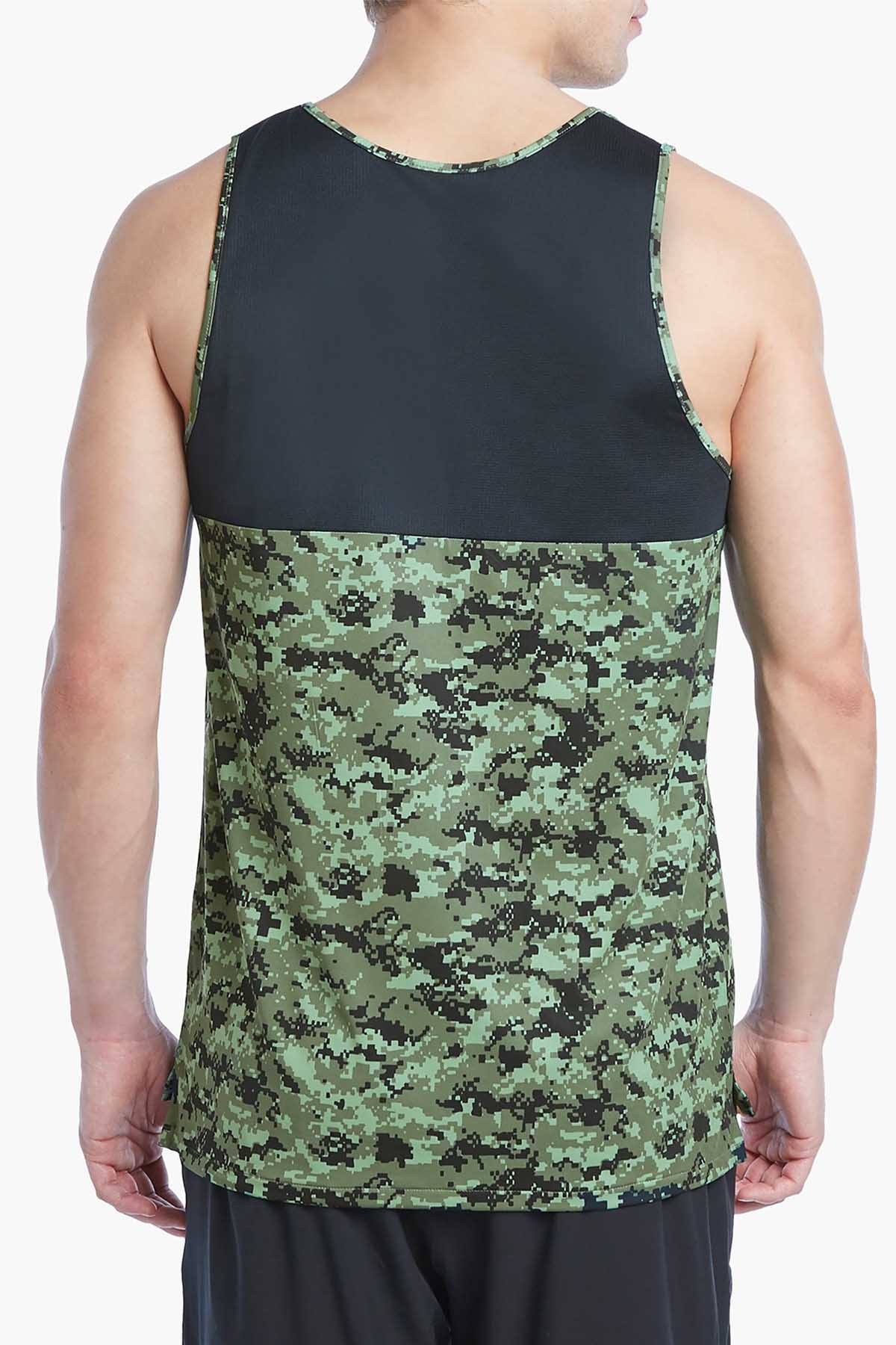2(X)IST Olive/Black Camo Military Sport Tank Top