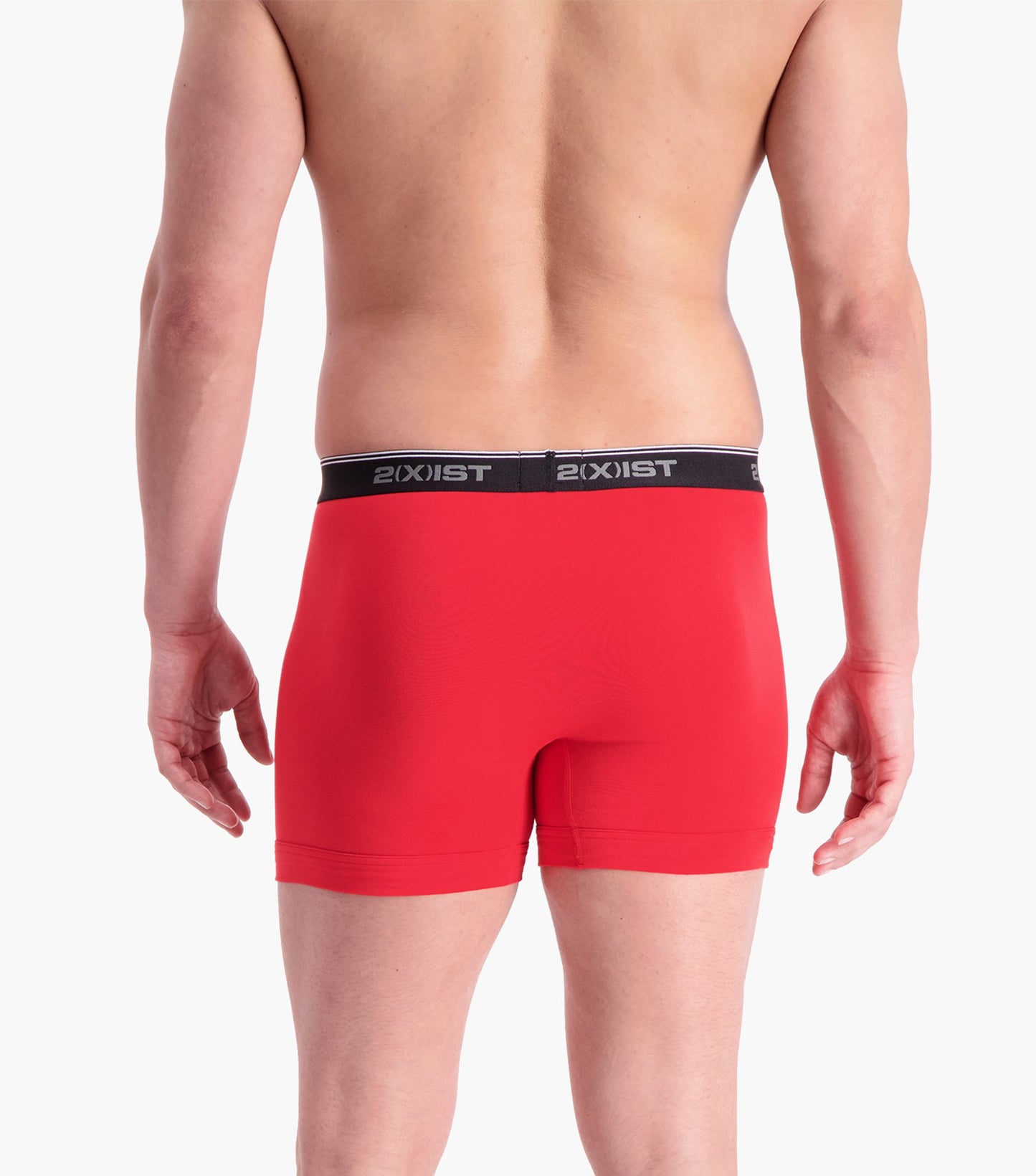 2(X)IST Red Cotton Stretch Boxer Brief 2-Pack