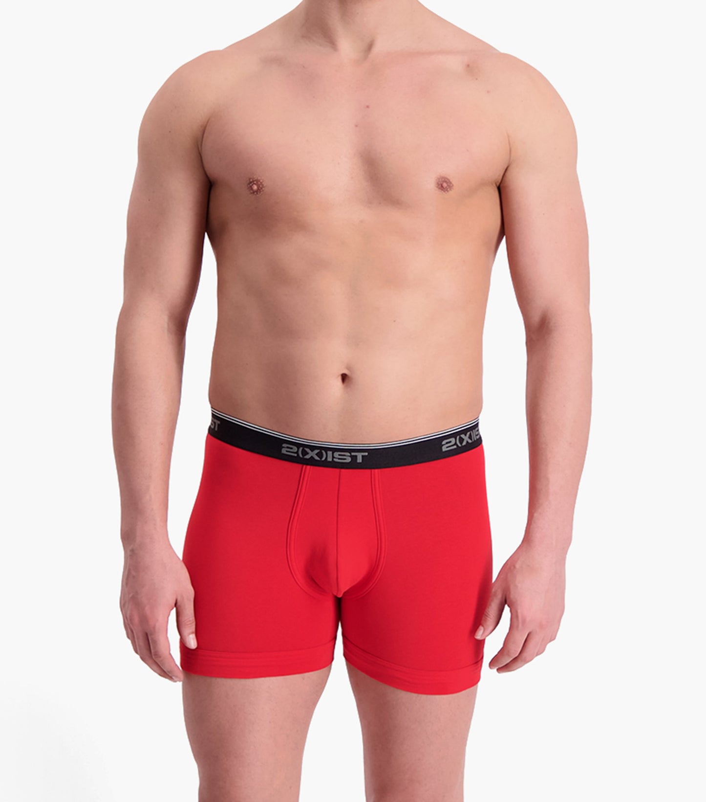 2(X)IST Red Cotton Stretch Boxer Brief 2-Pack