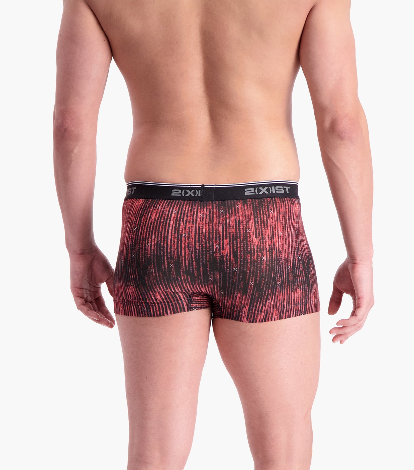 2(X)IST Red Cotton Stretch No-Show Trunk 2-Pack