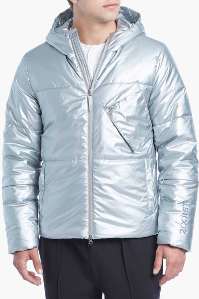 2(X)IST Silver Capsule Puffy Hooded Jacket