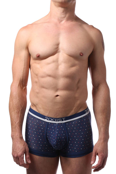2(X)IST Star Print Cotton Stretch No Show Trunk