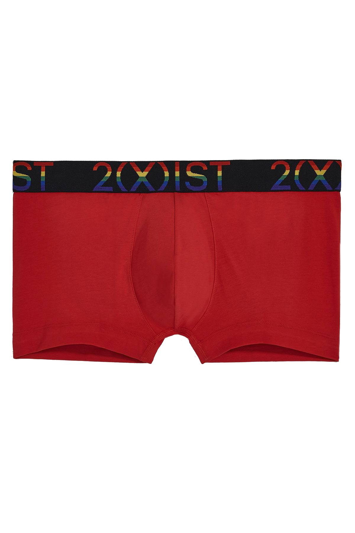 2(X)IST Toreador Red Pride Cotton Stretch No Show Trunk