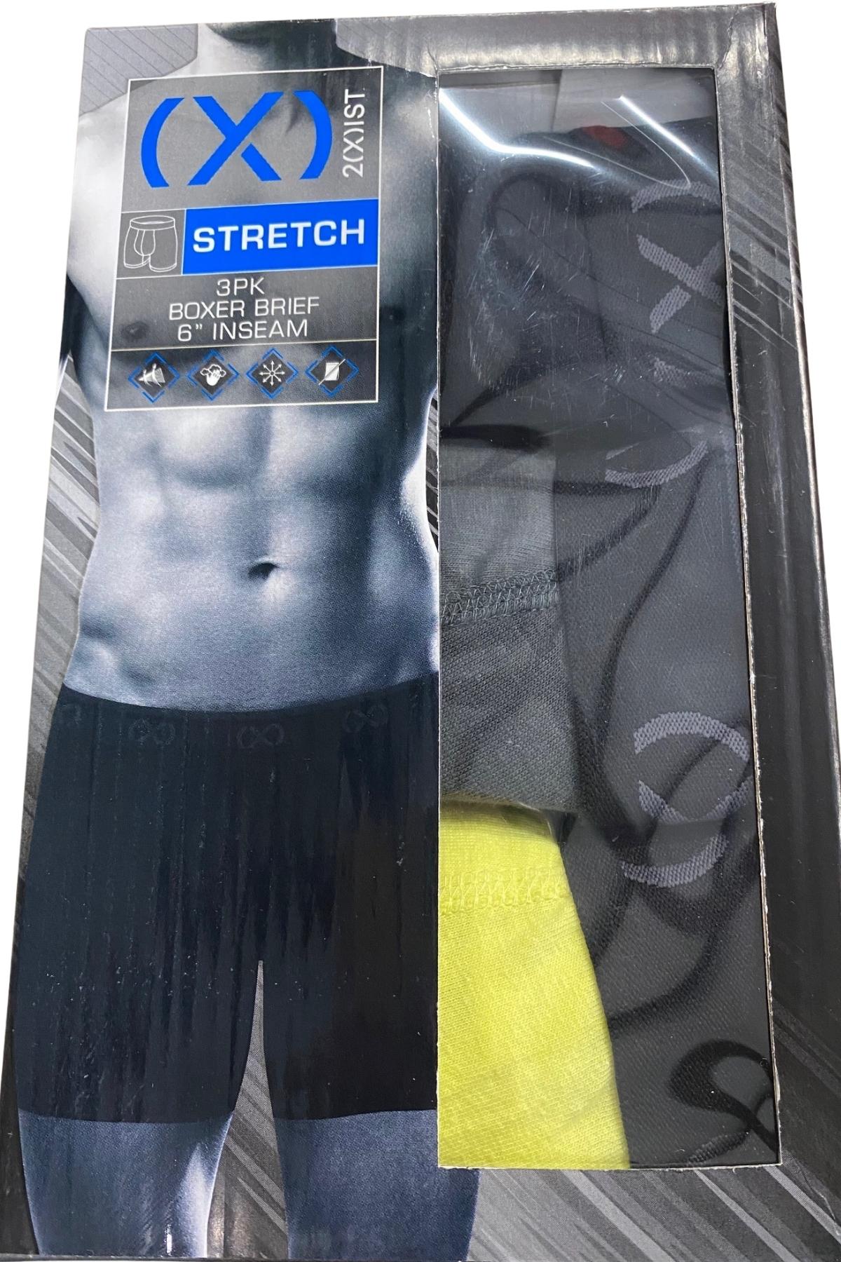 2(X)IST Yellow 6" Cotton Boxer Brief 3-pack
