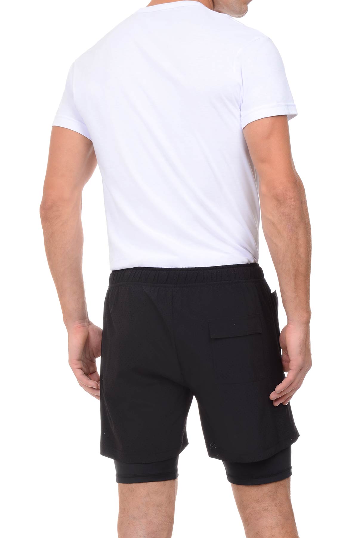 2(X)ist Black Modern Sport Mesh Short