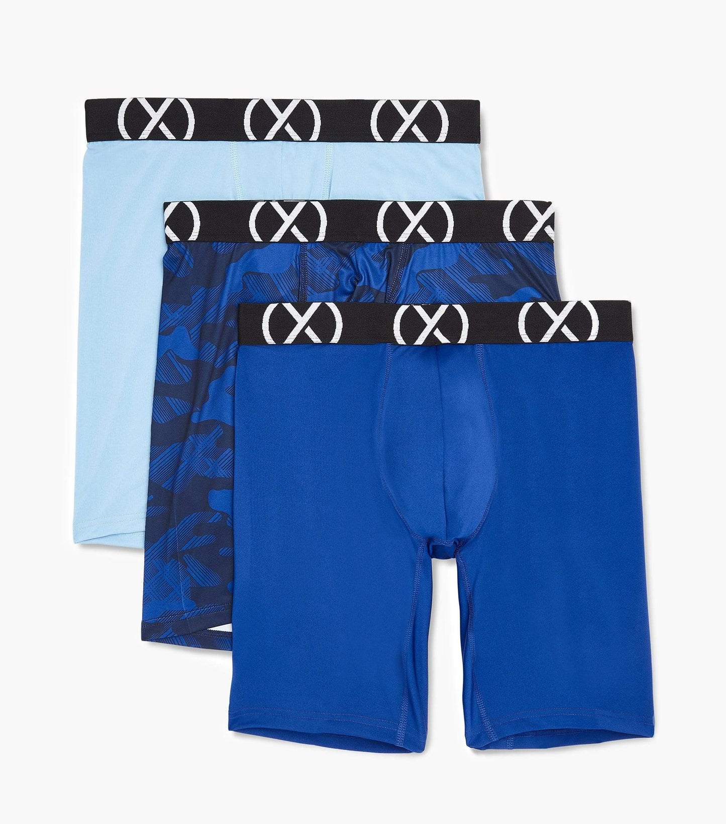 2(x)ist Blue Sport 9" Boxer Brief 3-pack
