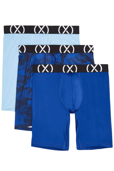 2(x)ist Blue Sport 9" Boxer Brief 3-pack