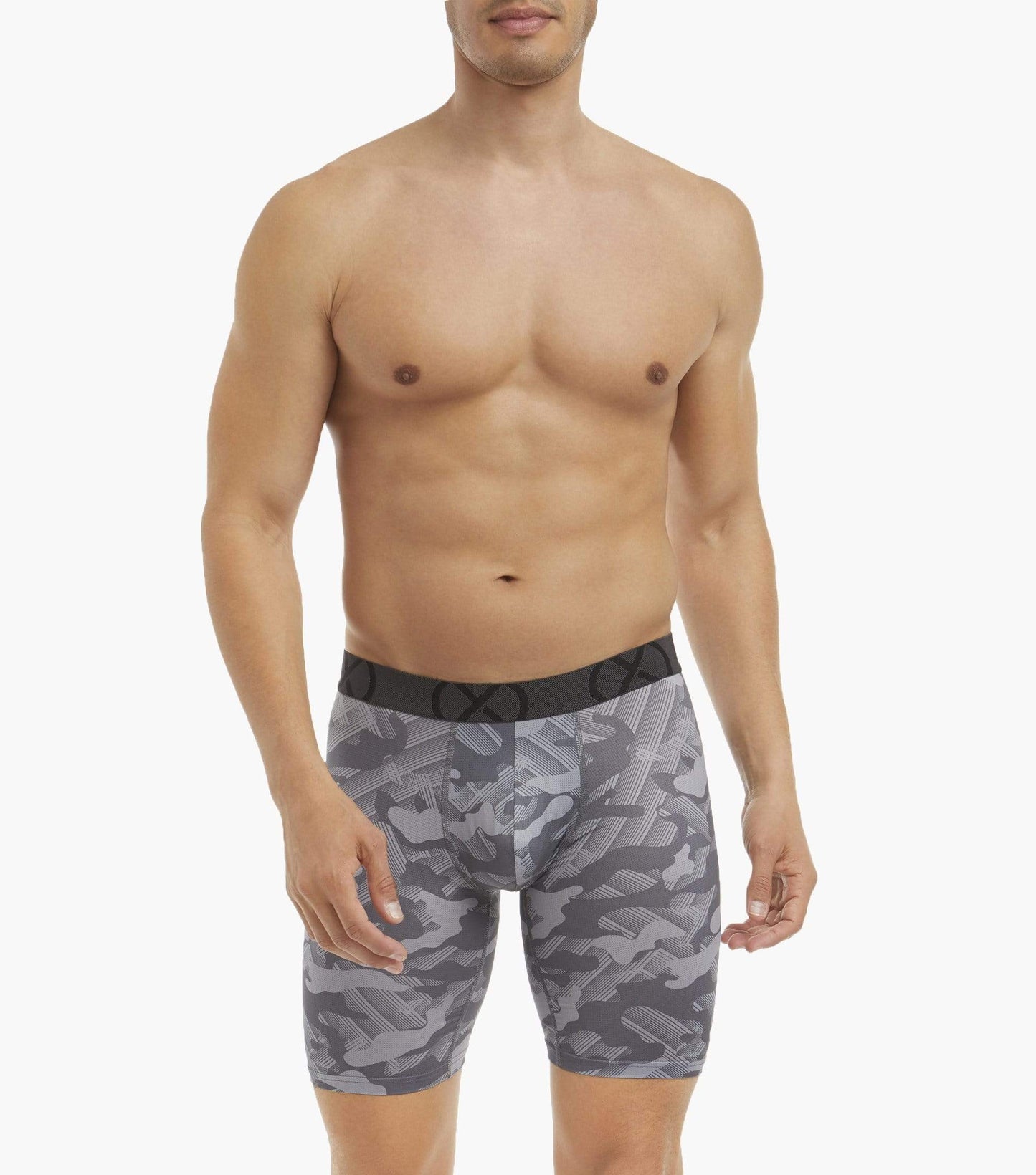 2(x)ist Grey Sport Mesh 9" Boxer Brief 3-pack