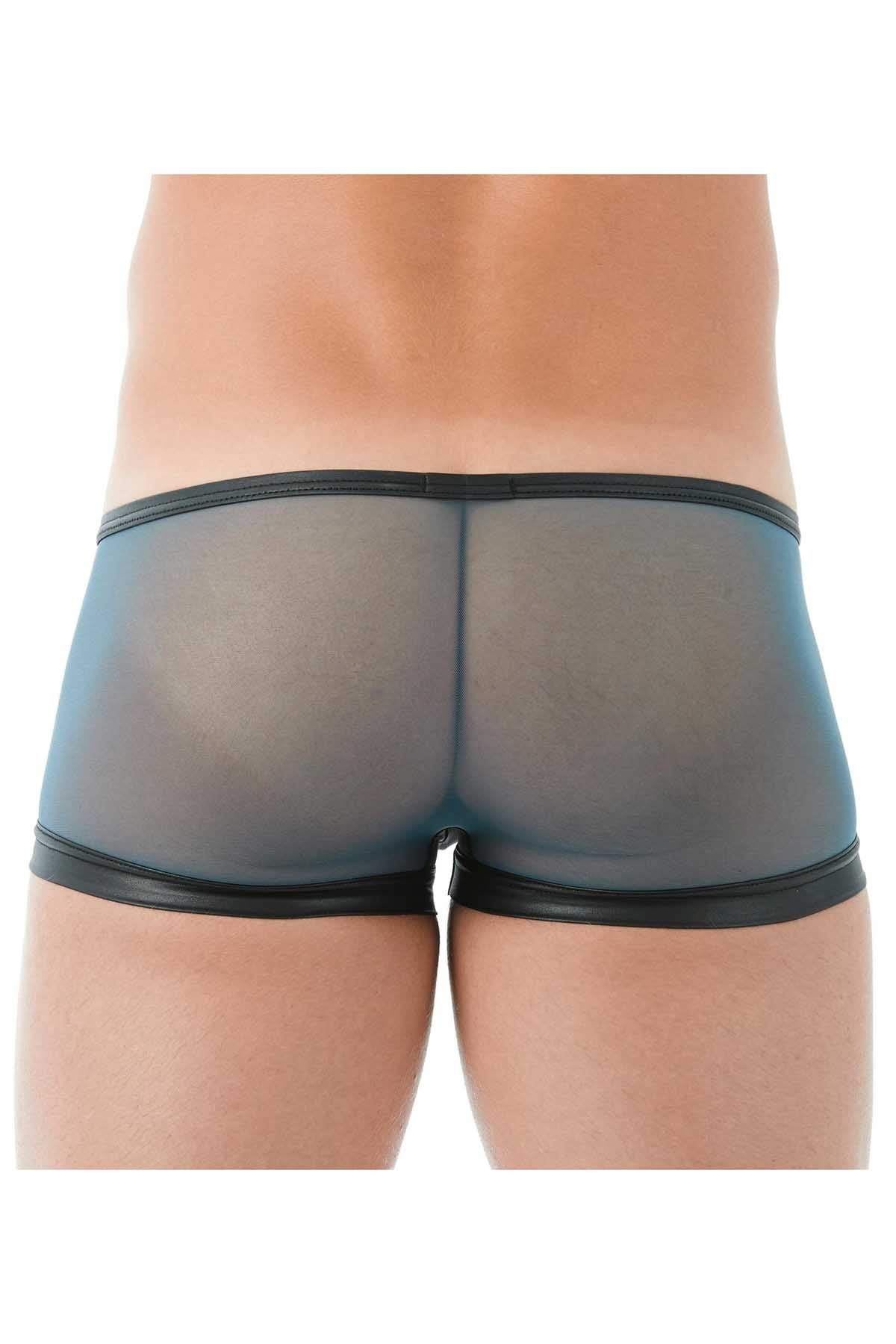 Gregg Homme Blue Break-In Zipper Mesh Boxer Trunk