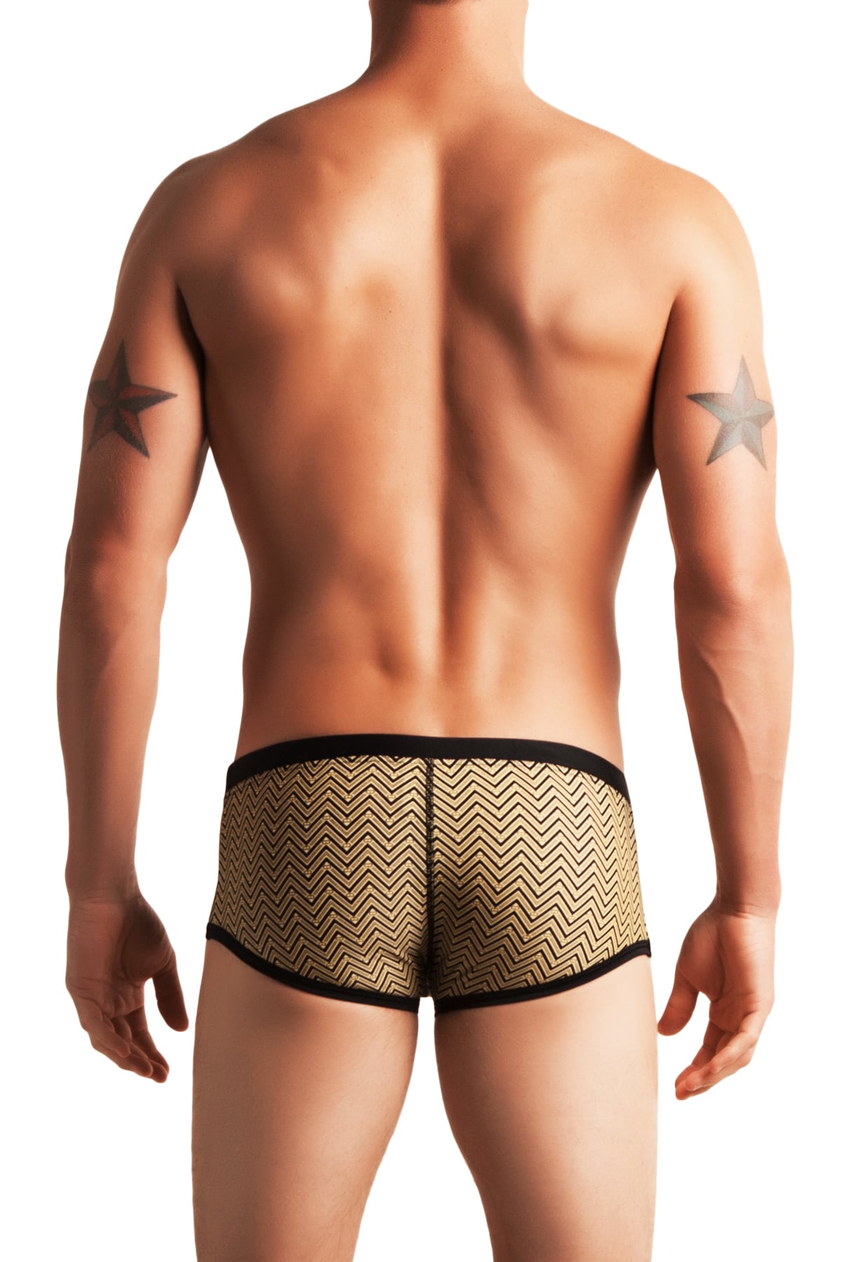 2EROS Yellow Zig Zags & Logos Swim Trunk
