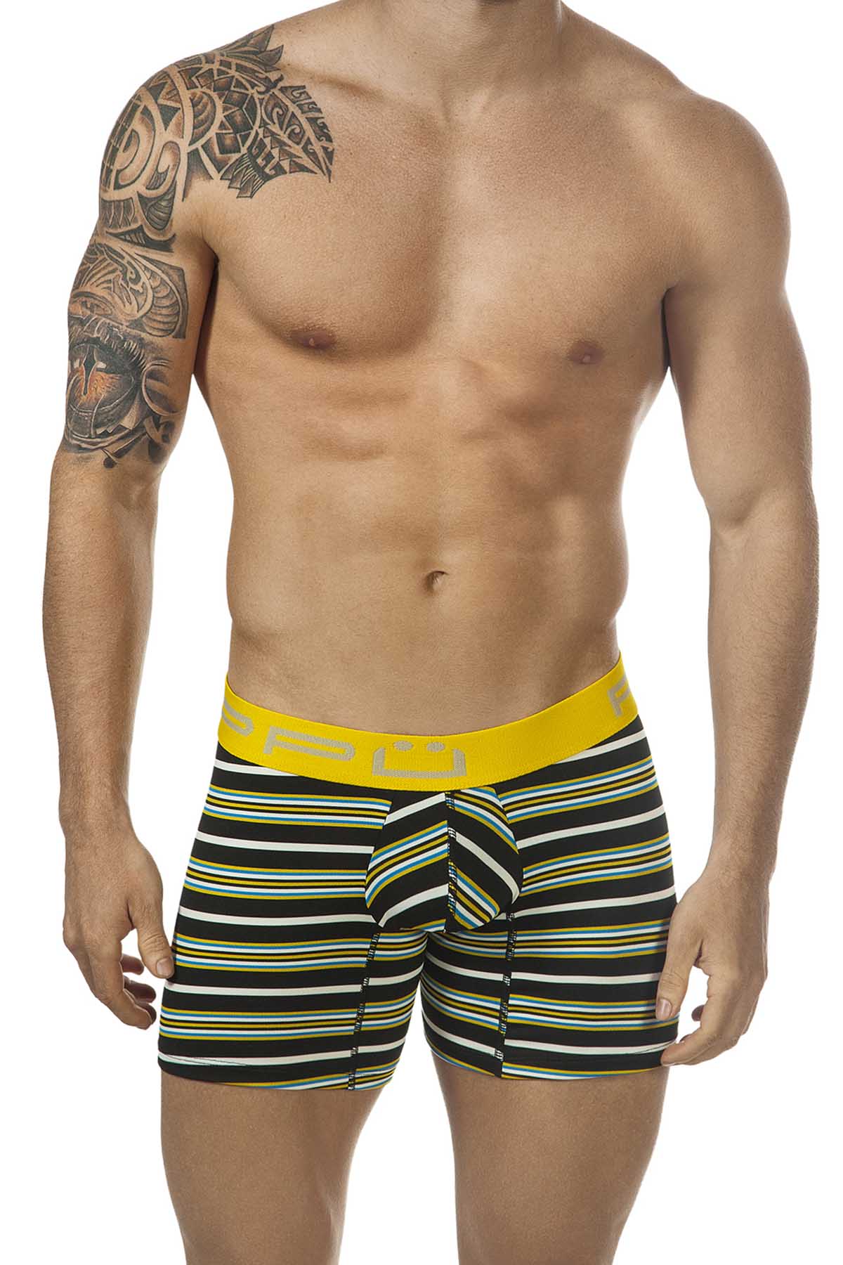 PPÜ Black/Yellow Stripe Boxer Brief