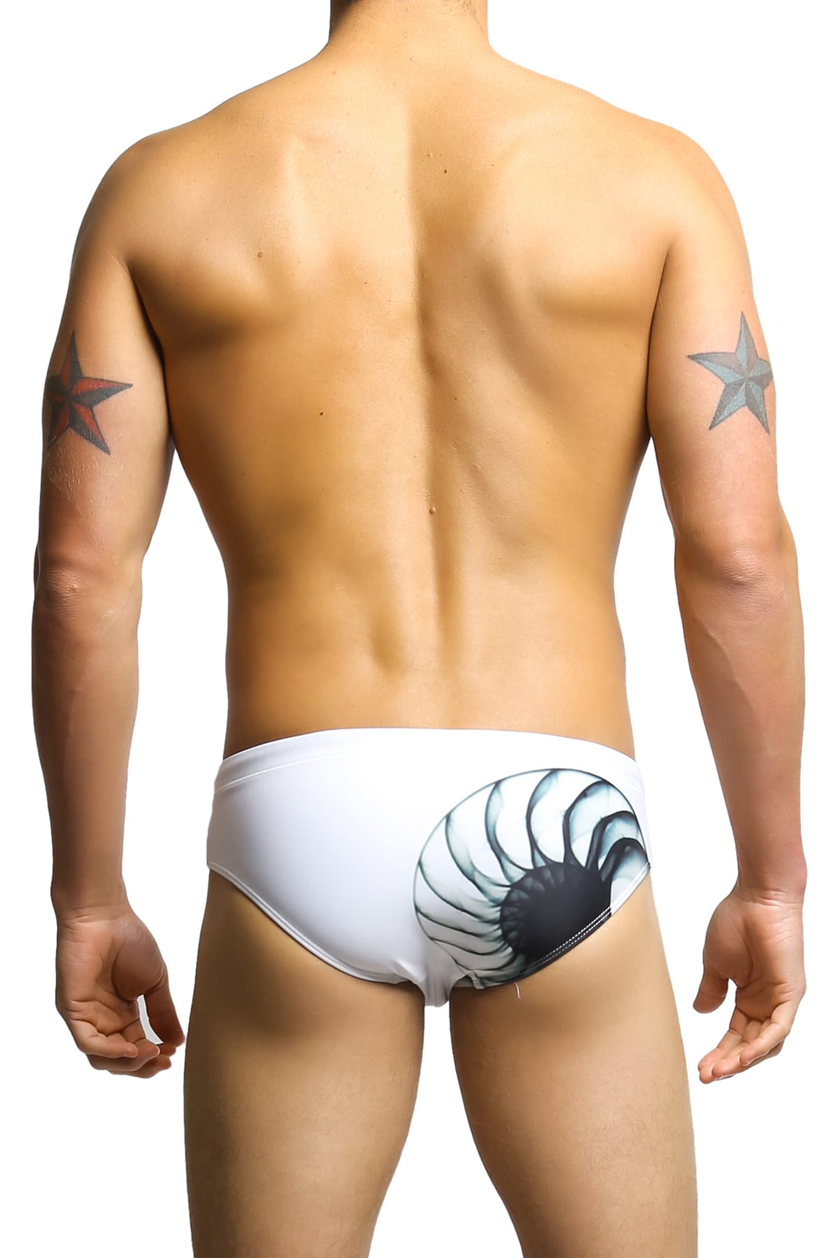 Vanwolff White Nautilus Swim Brief
