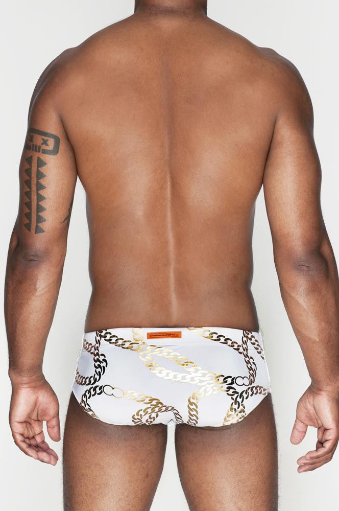 2eros White V32 Cuban Swim Brief