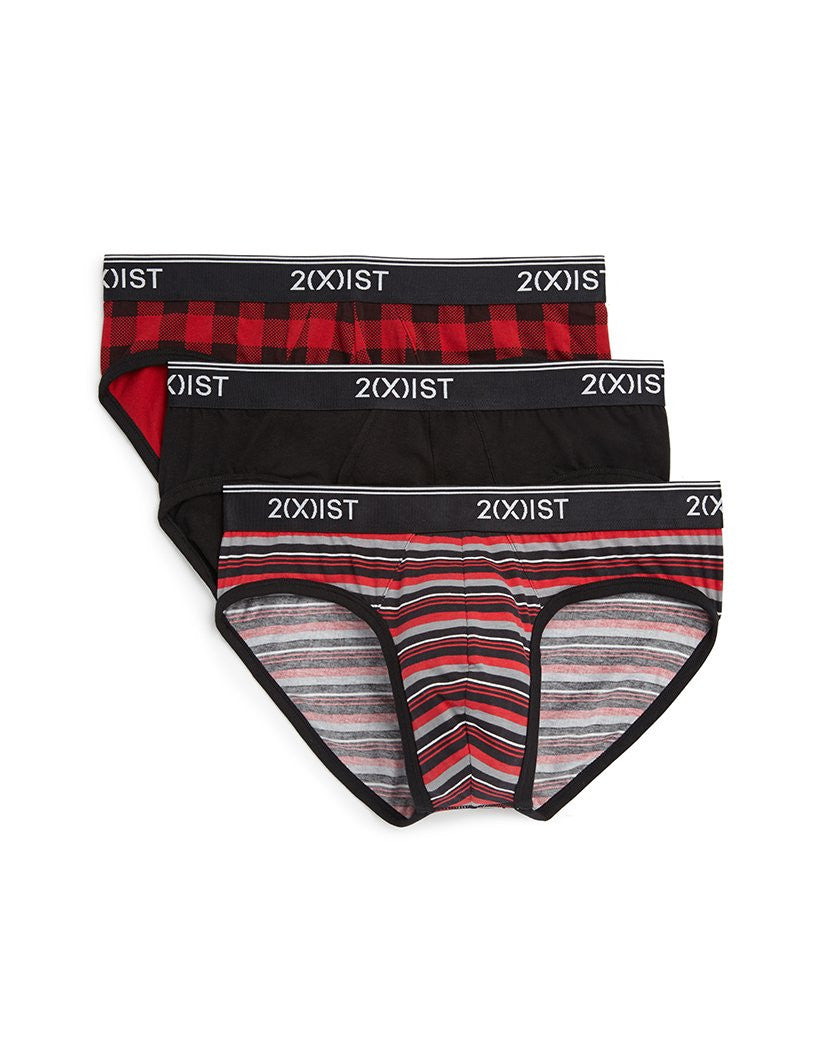2xist Men's 3-Pack Stretch Core No-Show Brief 021320