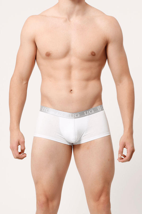 Undergear White Silver-Band Mini Trunk