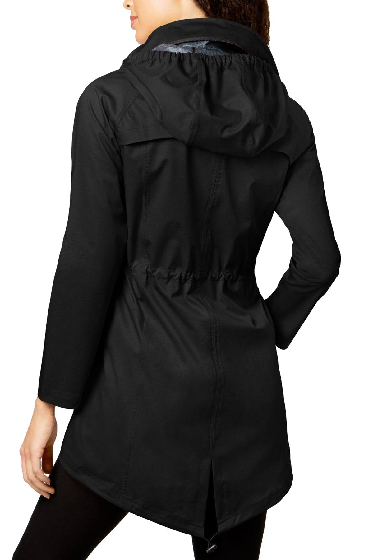 32 Degrees Black Hooded Anorak Raincoat