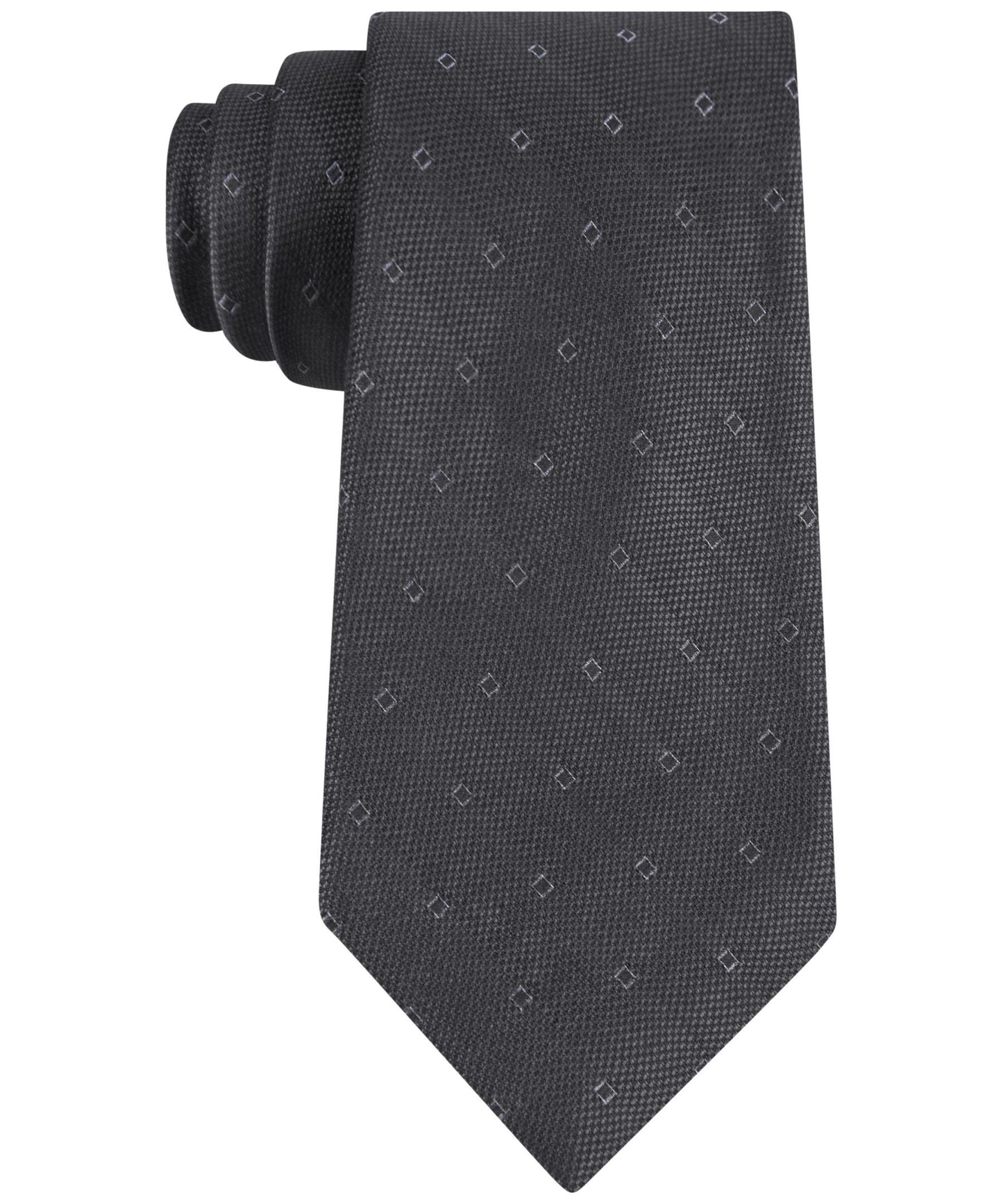 Calvin Klein Glitter Square Tie Charcoal