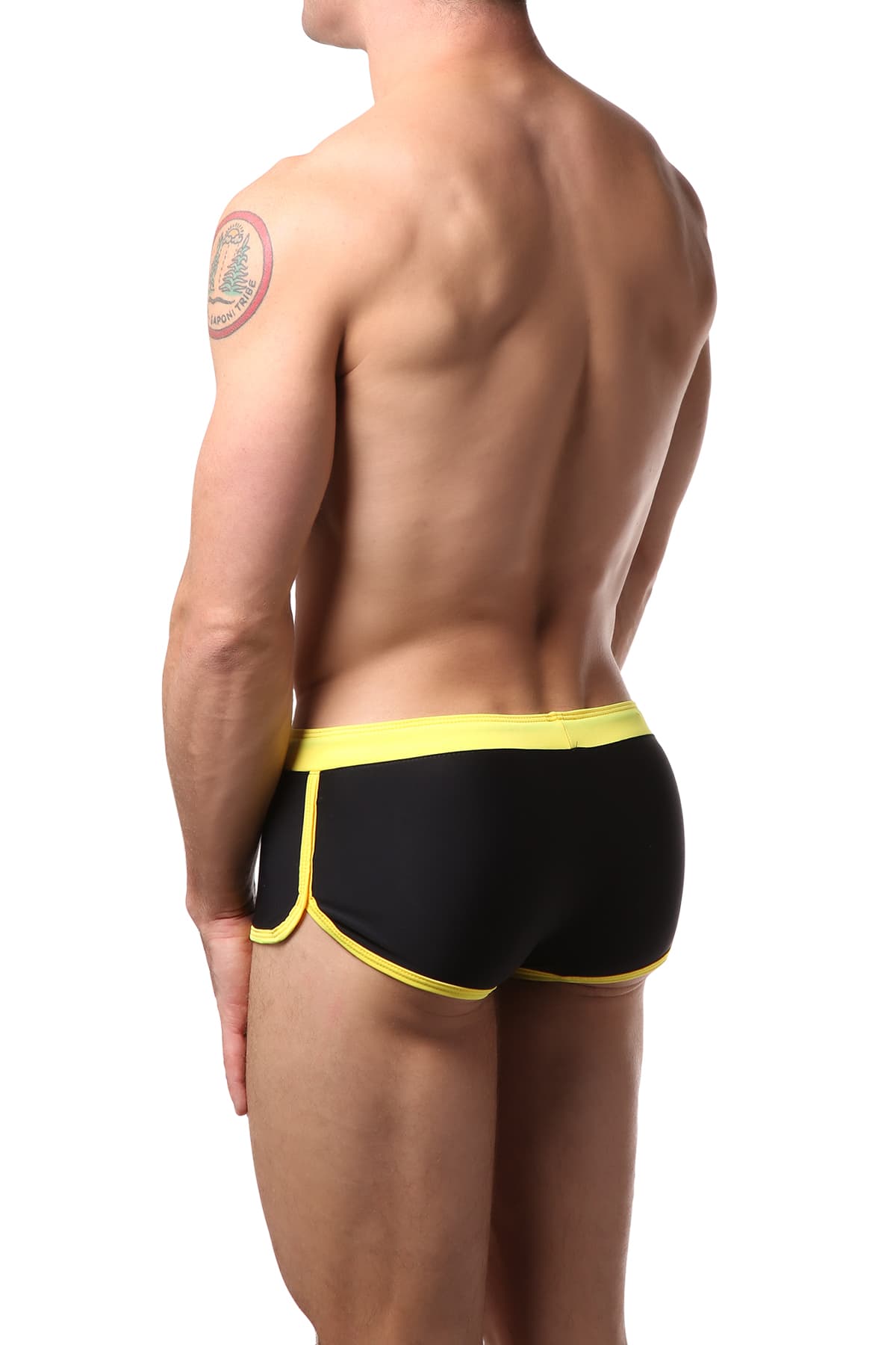 Gigo Black & Yellow Hot Swim Boxer