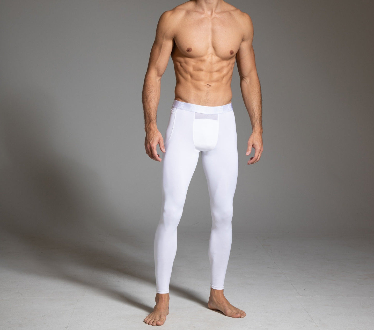 5=Ten White Mesh Legging