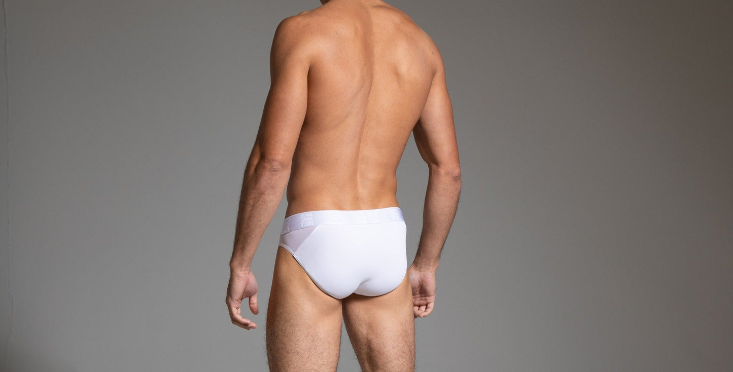 5=ten White Mesh Bikini