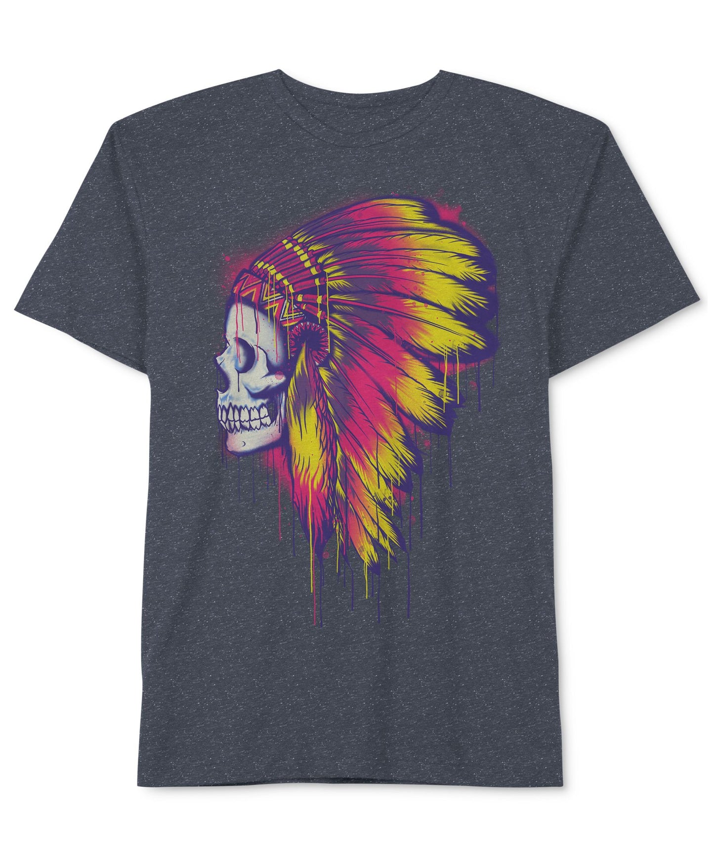 Jem Skull Indian Headdress Graphic-Print T-Shirt
