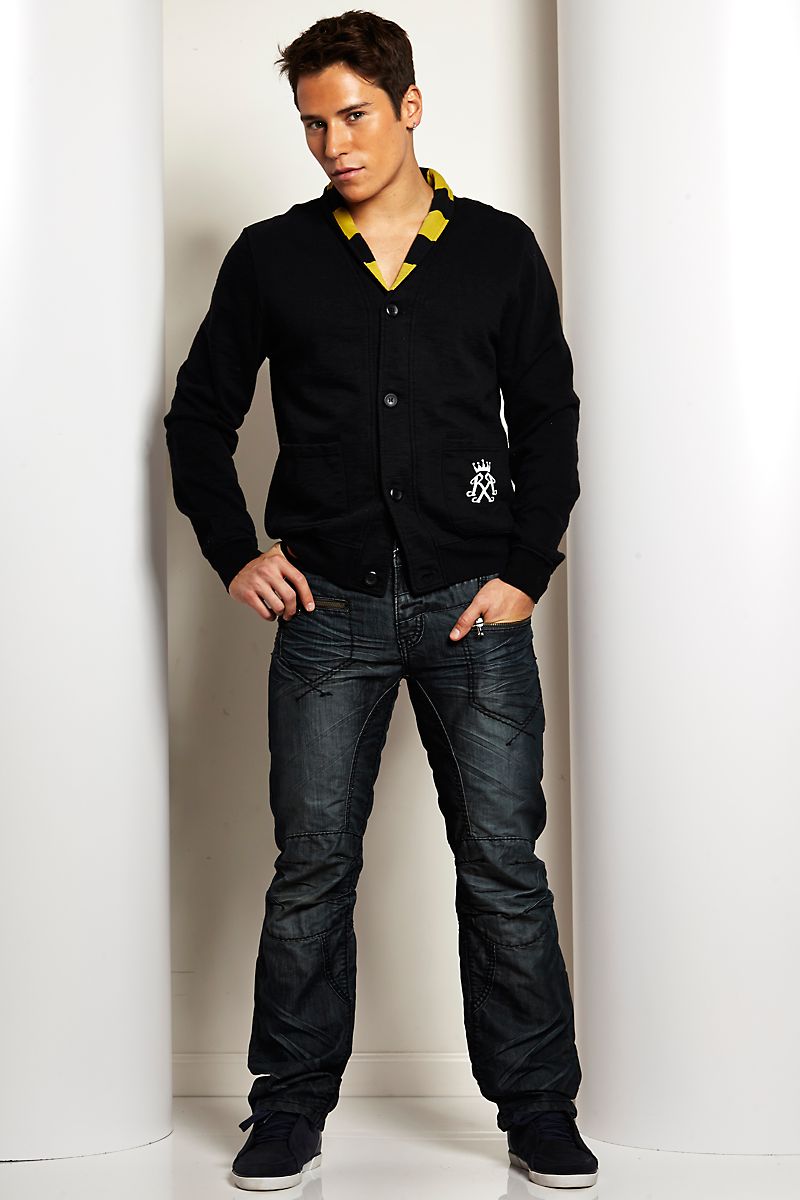 X-Ray Jeans Black Button-Up Jacket