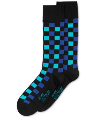 Alfani Spectrum Check Dress Socks