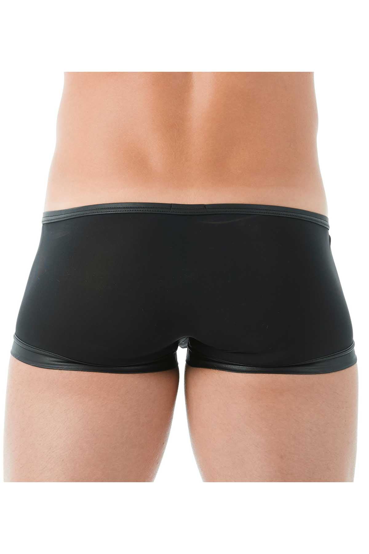 Gregg Homme Black Break-In Zipper Mesh Boxer Trunk