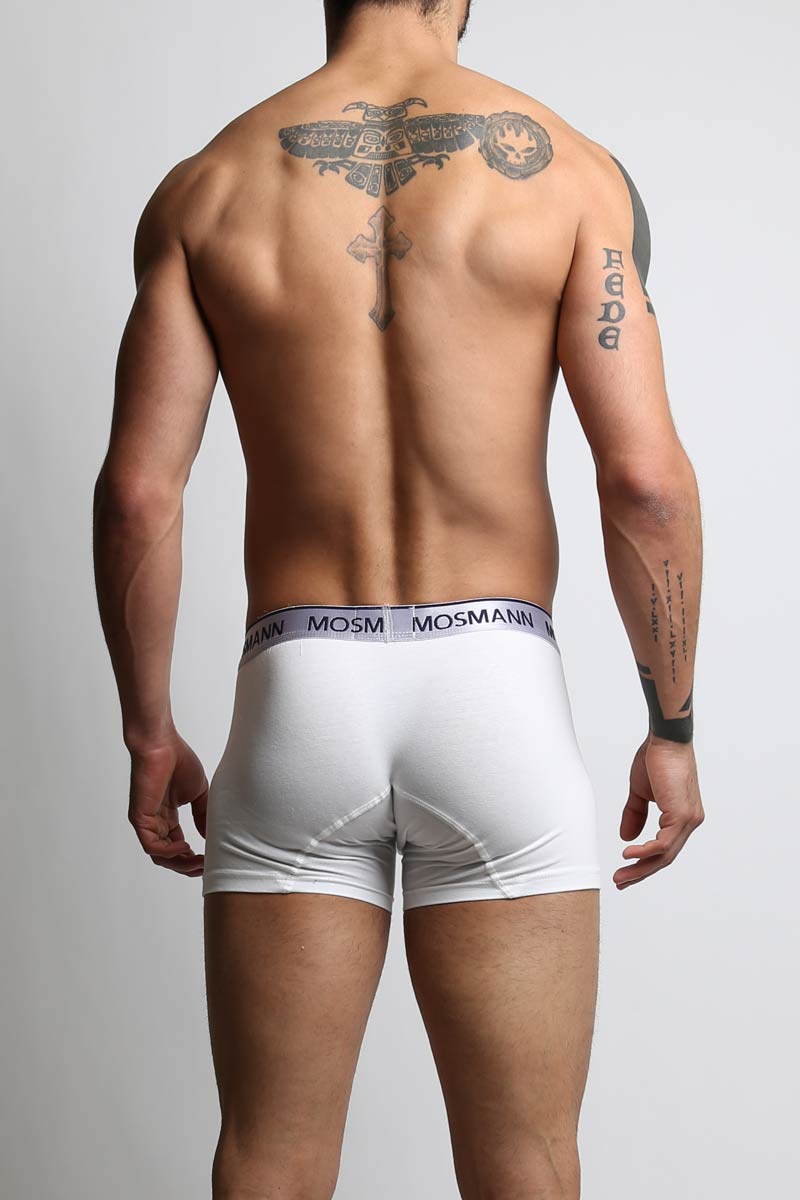 2-Pack Mosmann White & Navy Boxer Brief