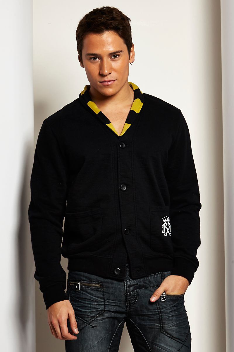 X-Ray Jeans Black Button-Up Jacket