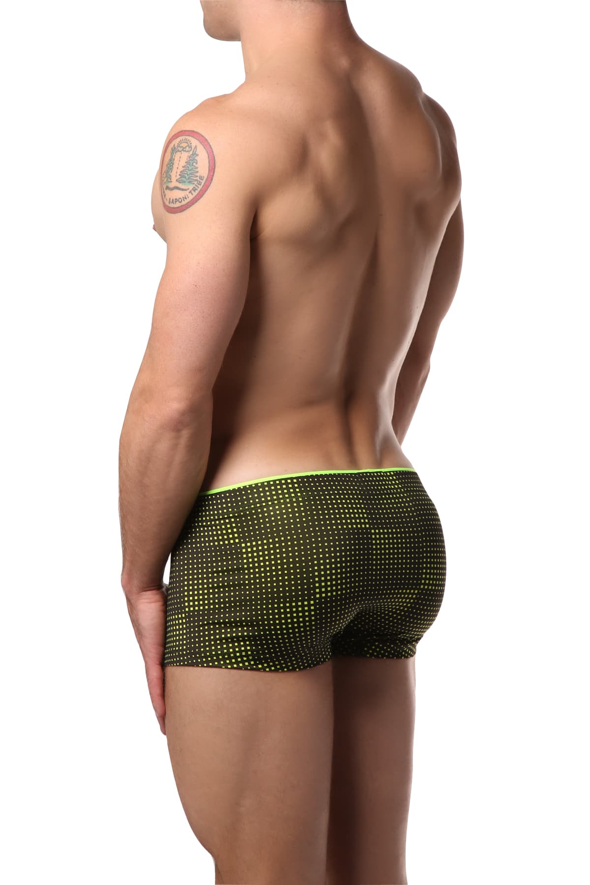 2(X)IST Black & Neon Yellow Sliq Trunk