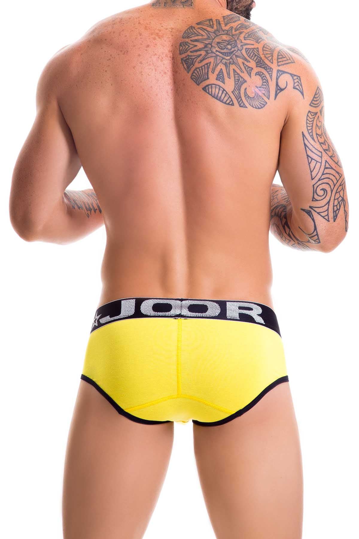 Jor Yellow/White Pocket Brief