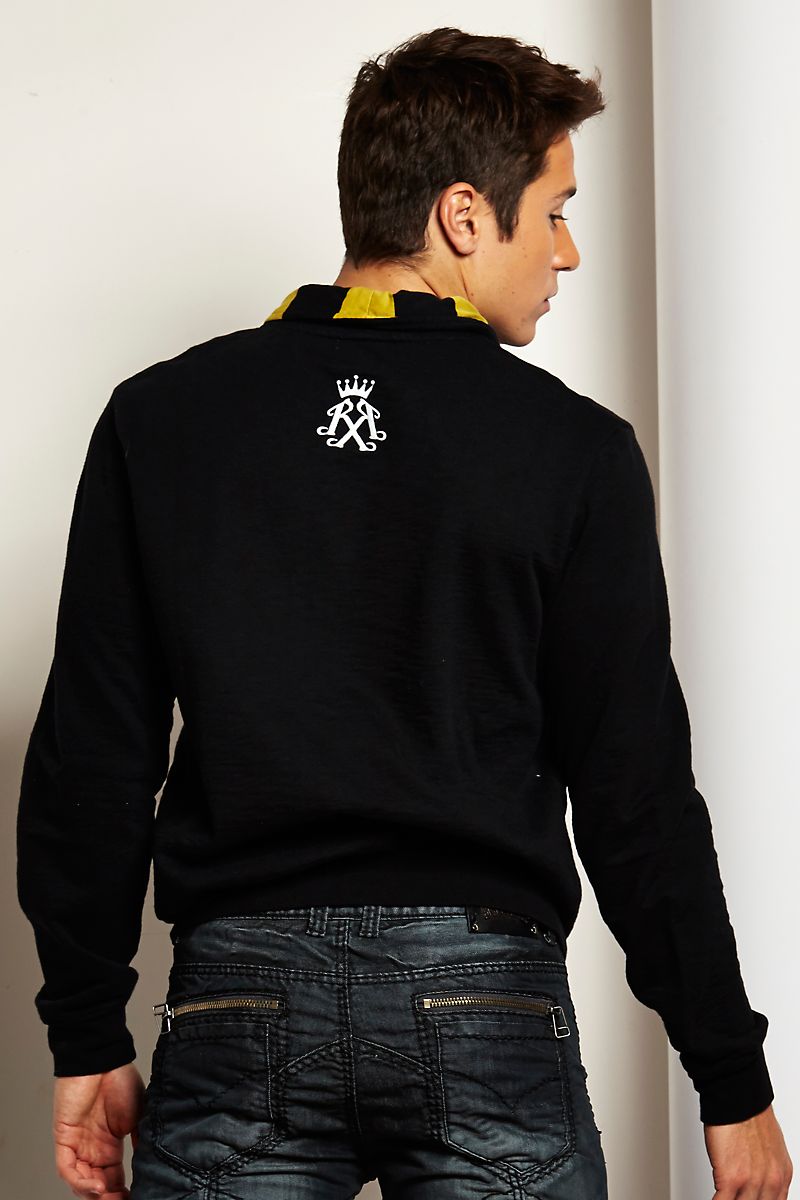 X-Ray Jeans Black Button-Up Jacket