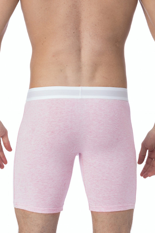 WOOD Pink Heather Biker Brief