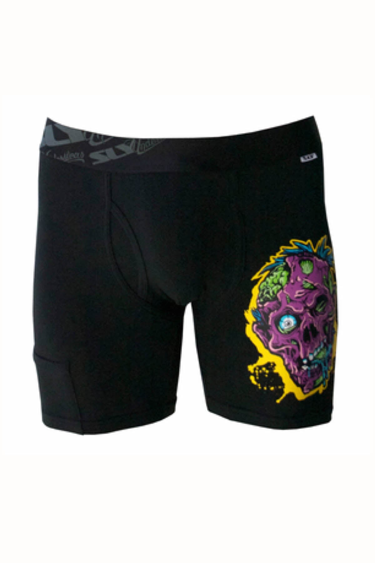 Sly Black & Multi Brain Dead Boxer Brief - Long