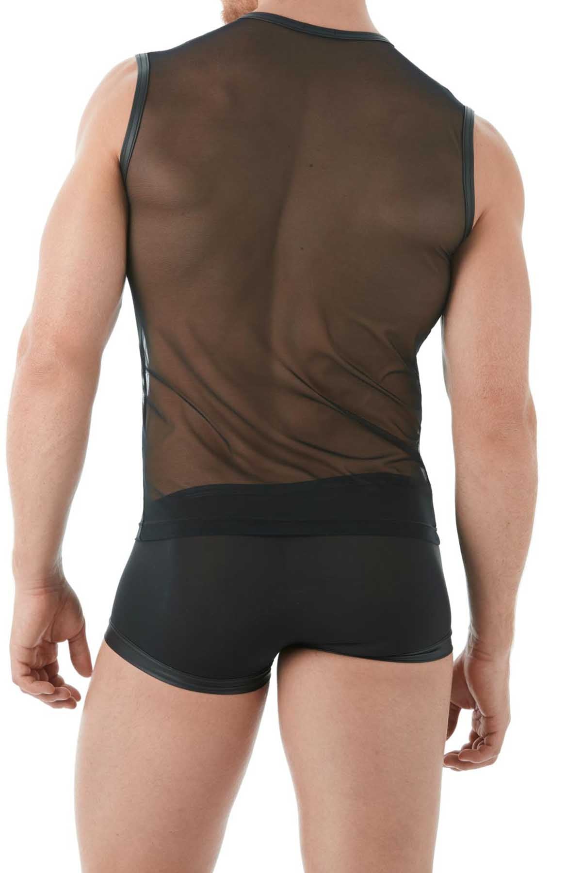 Gregg Homme Black Break-In Muscle Mesh Shirt