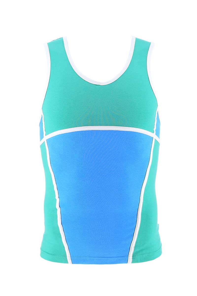P.O.V. Green & Blue Duo Tank Top