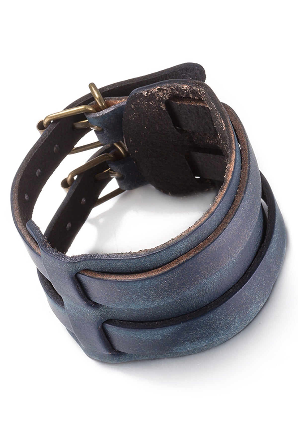 Blue Double Buckle Wristband