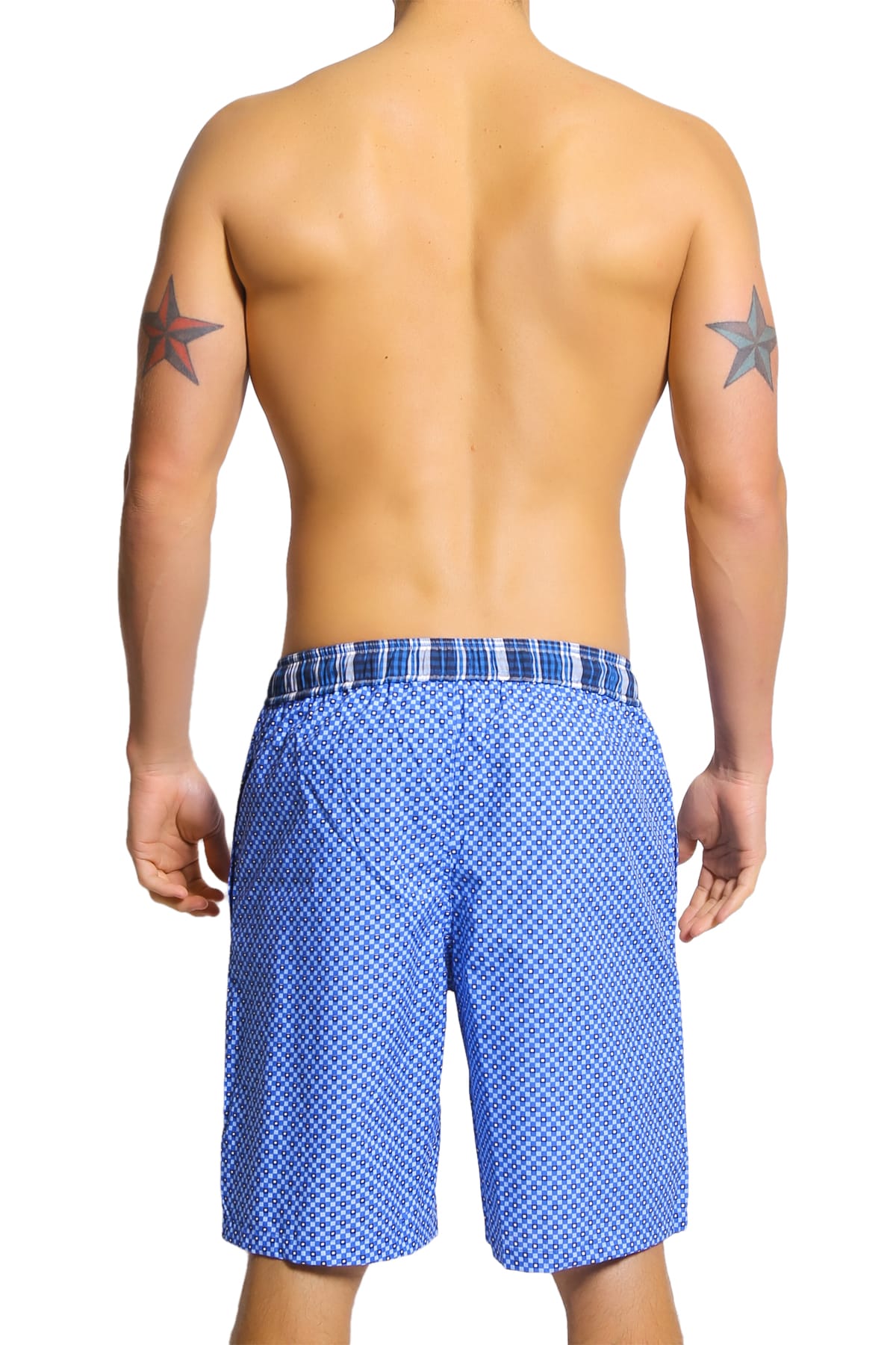 English Laundry Blue Square Drawsting Shorts